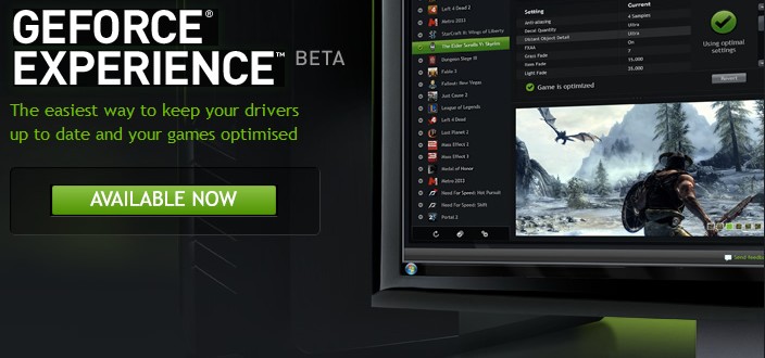 Disponible la beta pública de GeForce Experience